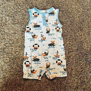 Angel Dear nautical bamboo summer romper